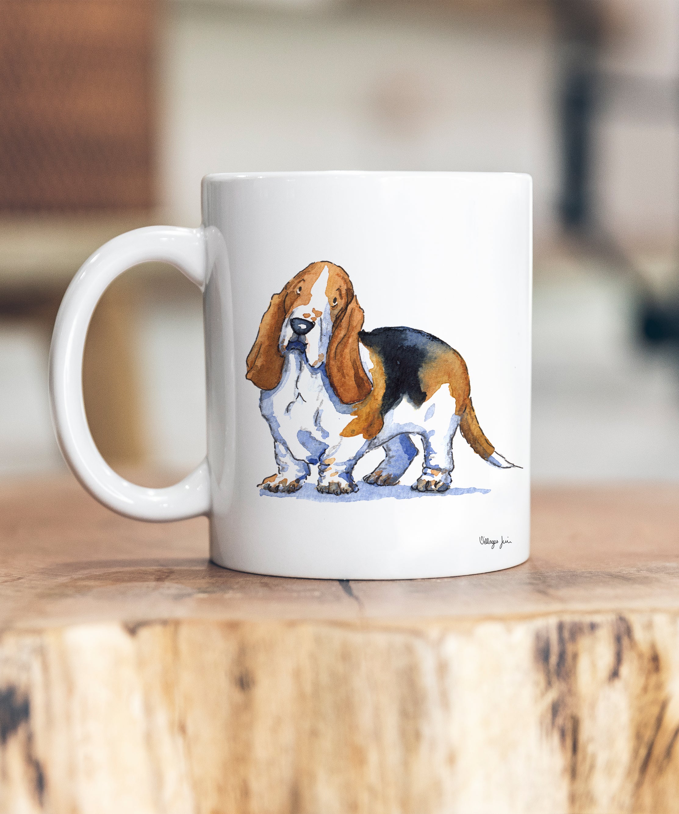 Basset shop hound mug