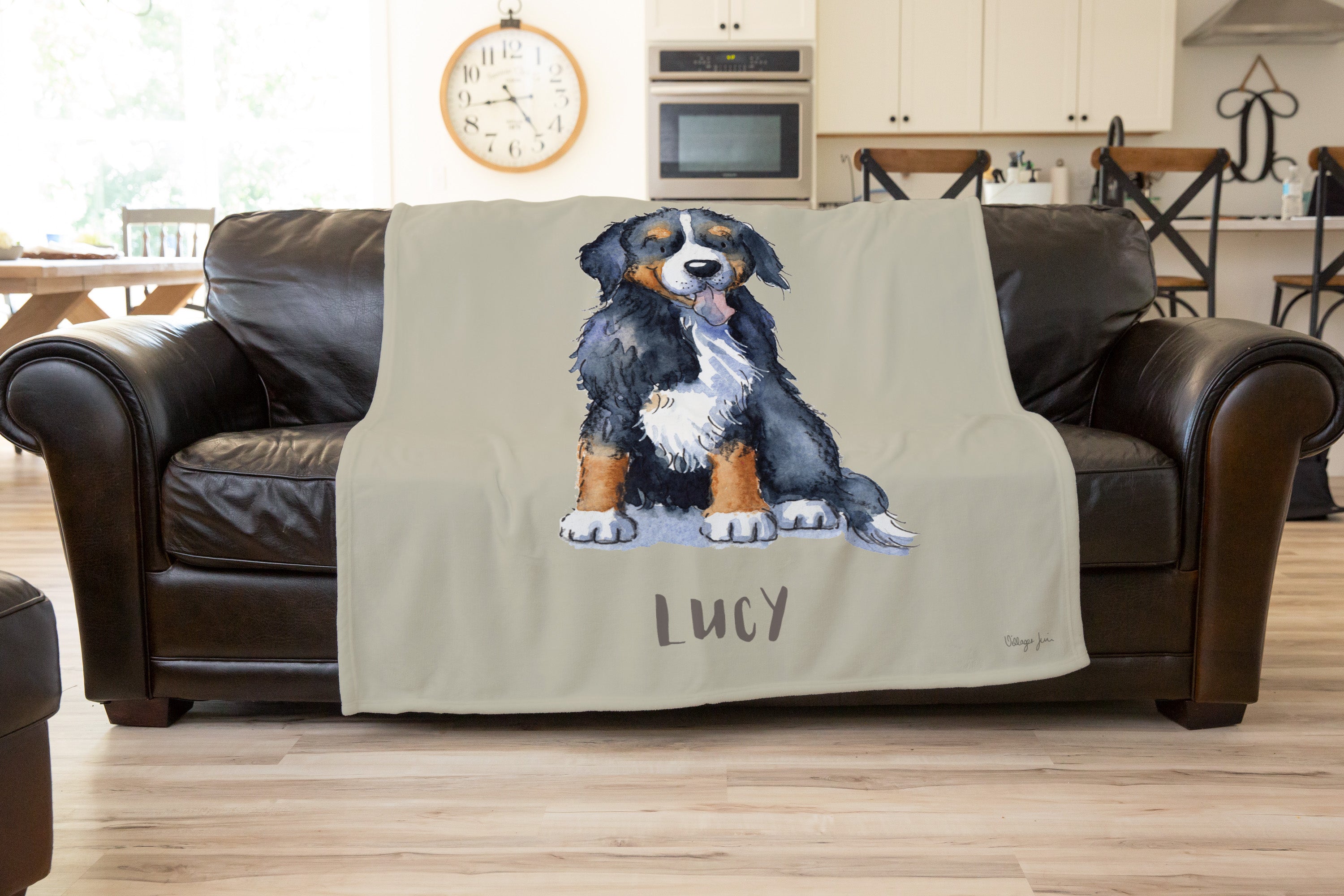 Bernese mountain dog throw blanket sale