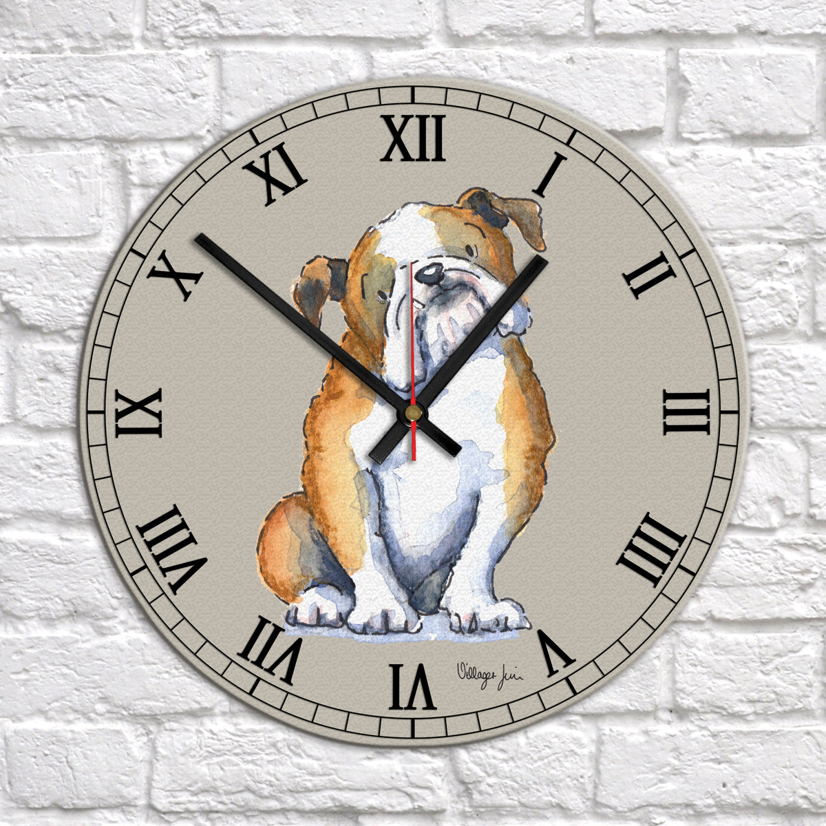 Bulldog Clock – Villager Jim's Shop