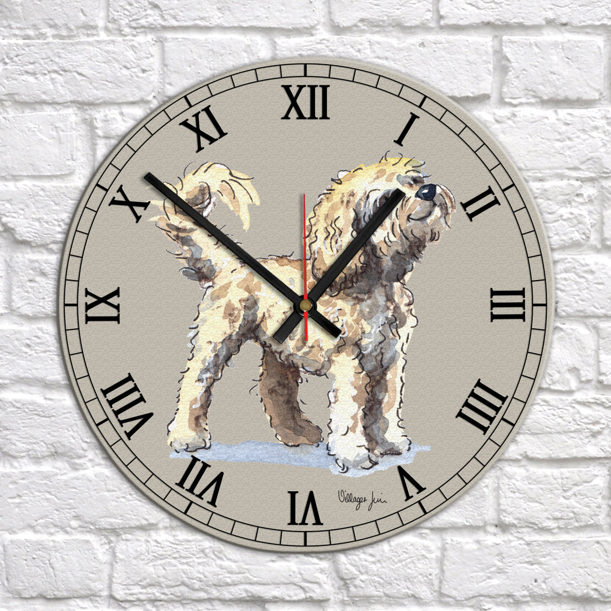 Cavapoo Blonde Clock – Villager Jim's Shop