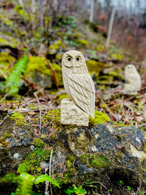 Millie the Little Owl - Stone Sculpture – Villager Jim's Shop