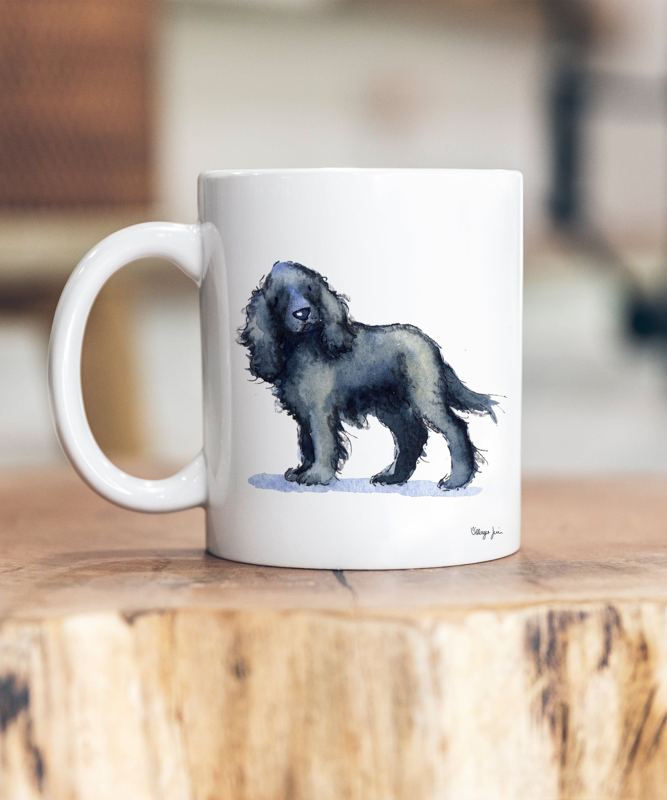 Black cocker 2024 spaniel mug