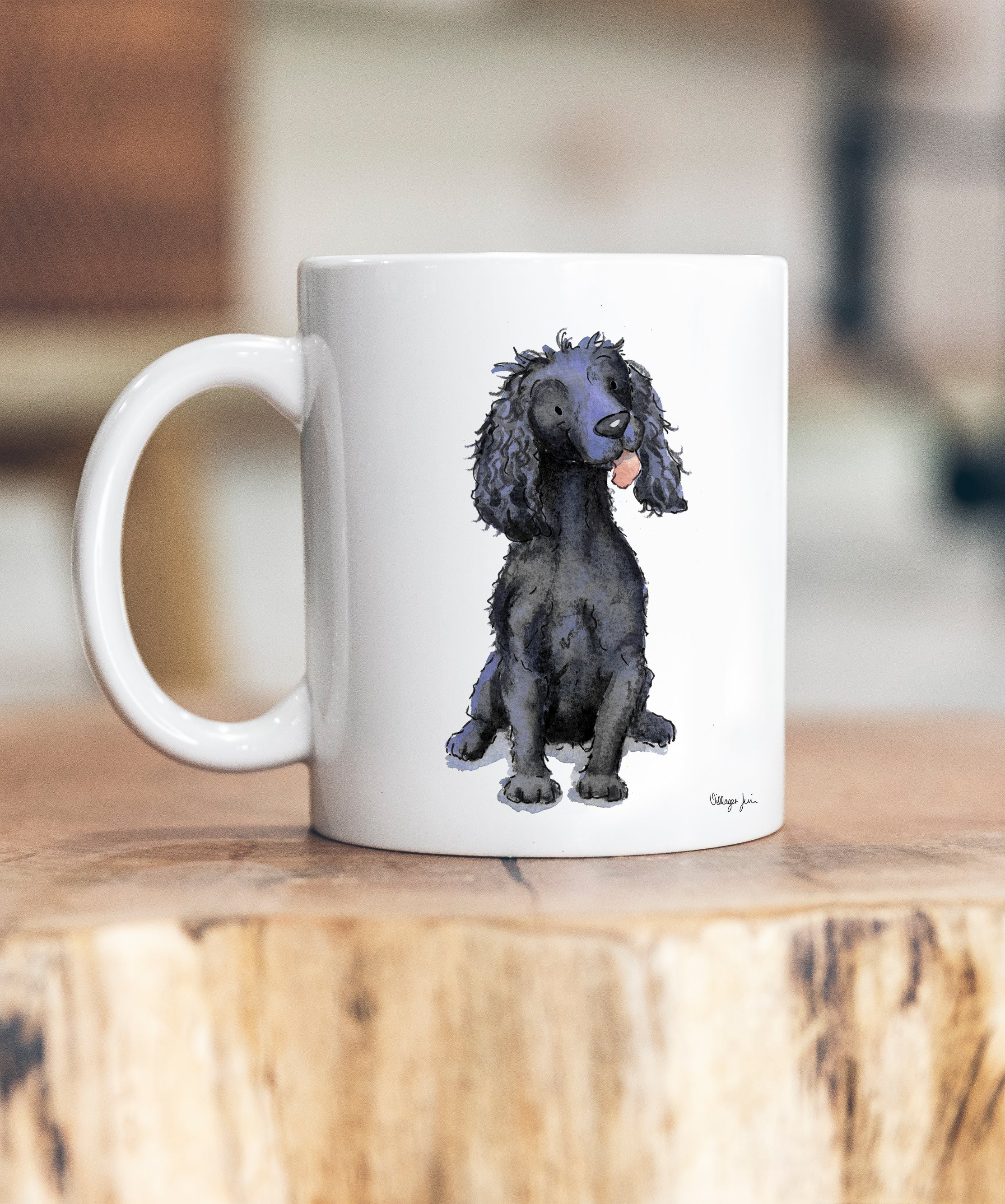 Black cocker spaniel mug hotsell